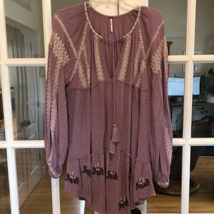 Free People purple tunic top size small